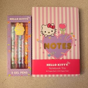 Hello kitty Notebook and gel pens